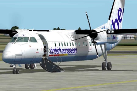 DASH 8-300 sur la piste