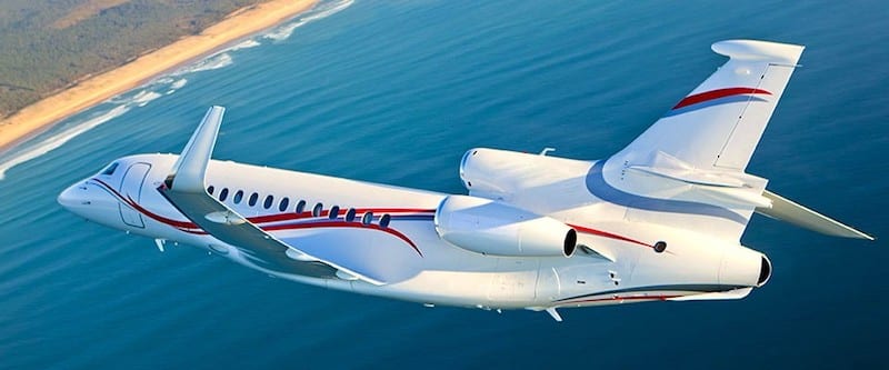 Falcon 7x en vol