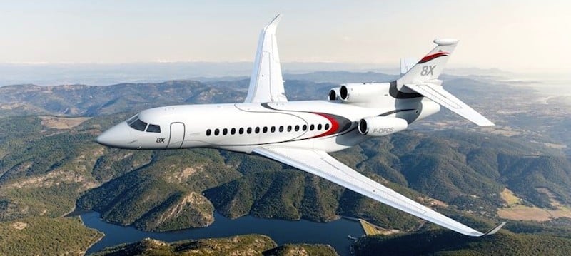 FALCON 8X en vol