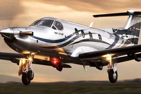 Pilatus PC 12 au décollage