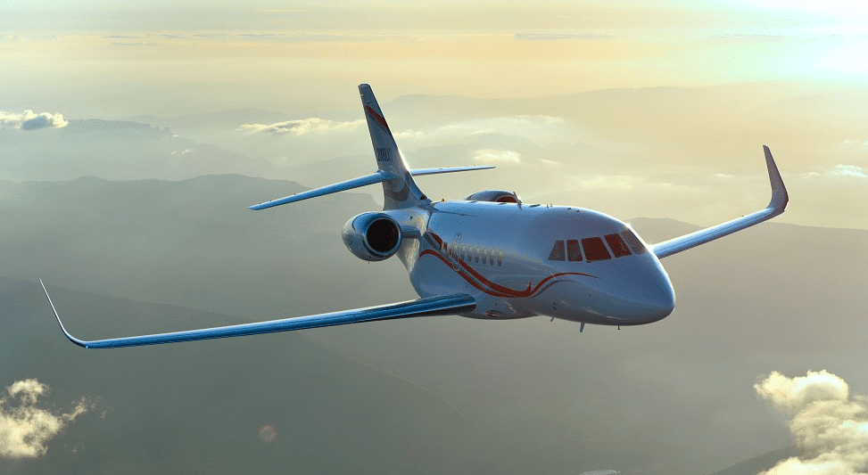 Falcon 2000 en vol