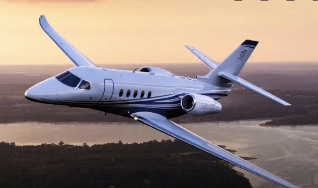 Pilatus PC24 à l'atterrissage