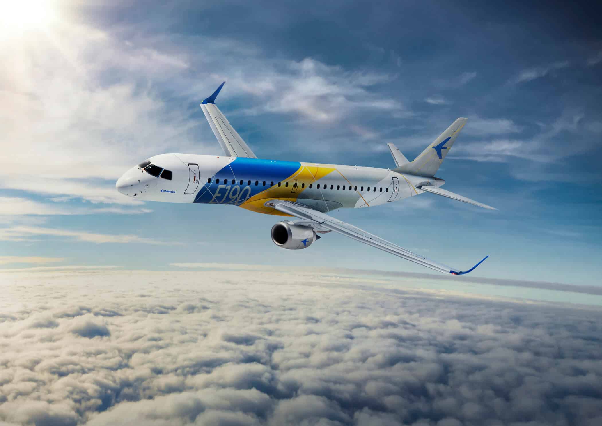 Embraer 190 en vol