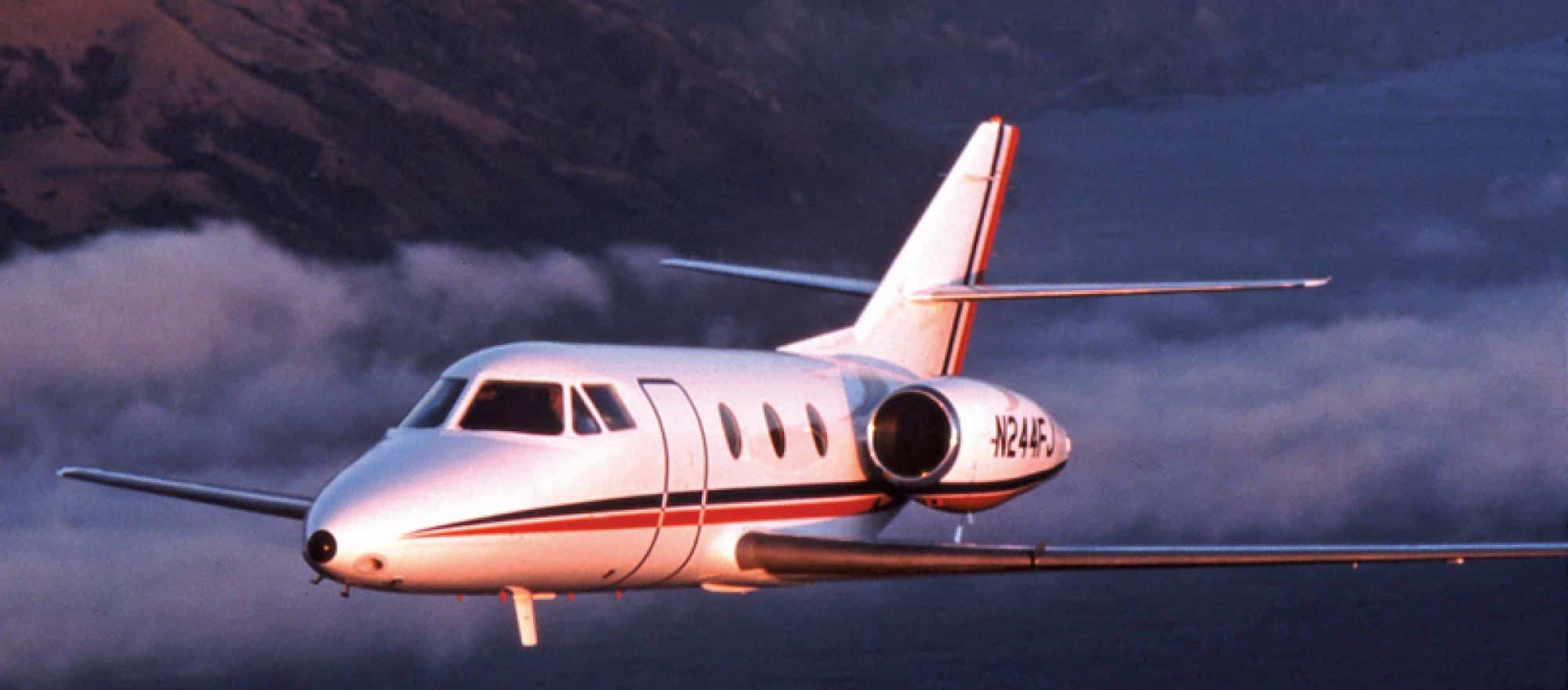 Pilatus PC24 à l'atterrissage