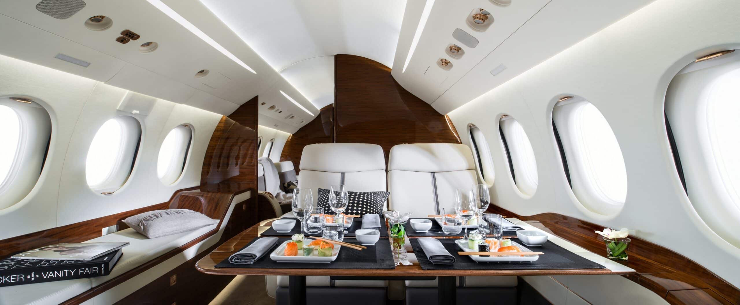 Falcon 7X intérieur