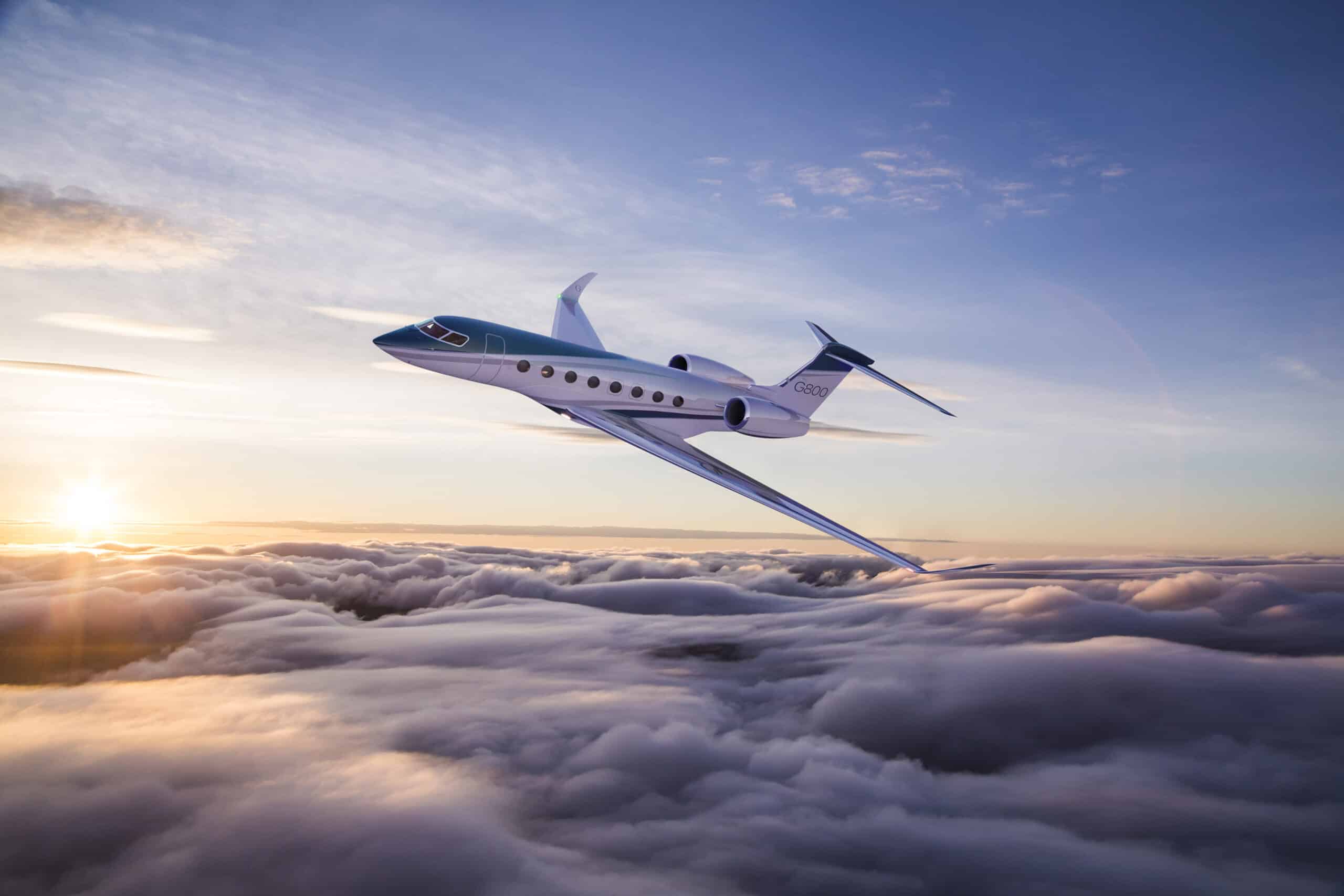 Gulfstream G800 en vol